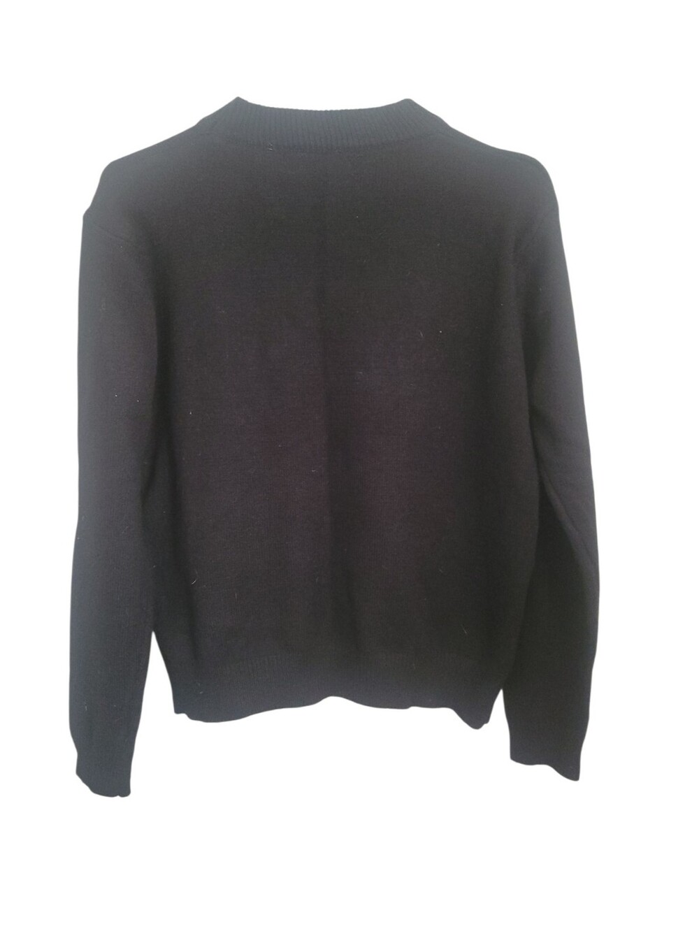 Anthropologie Monarc Floral Embroidered Black Sweater Cottagecore Boho M Medium - Picture 8 of 10